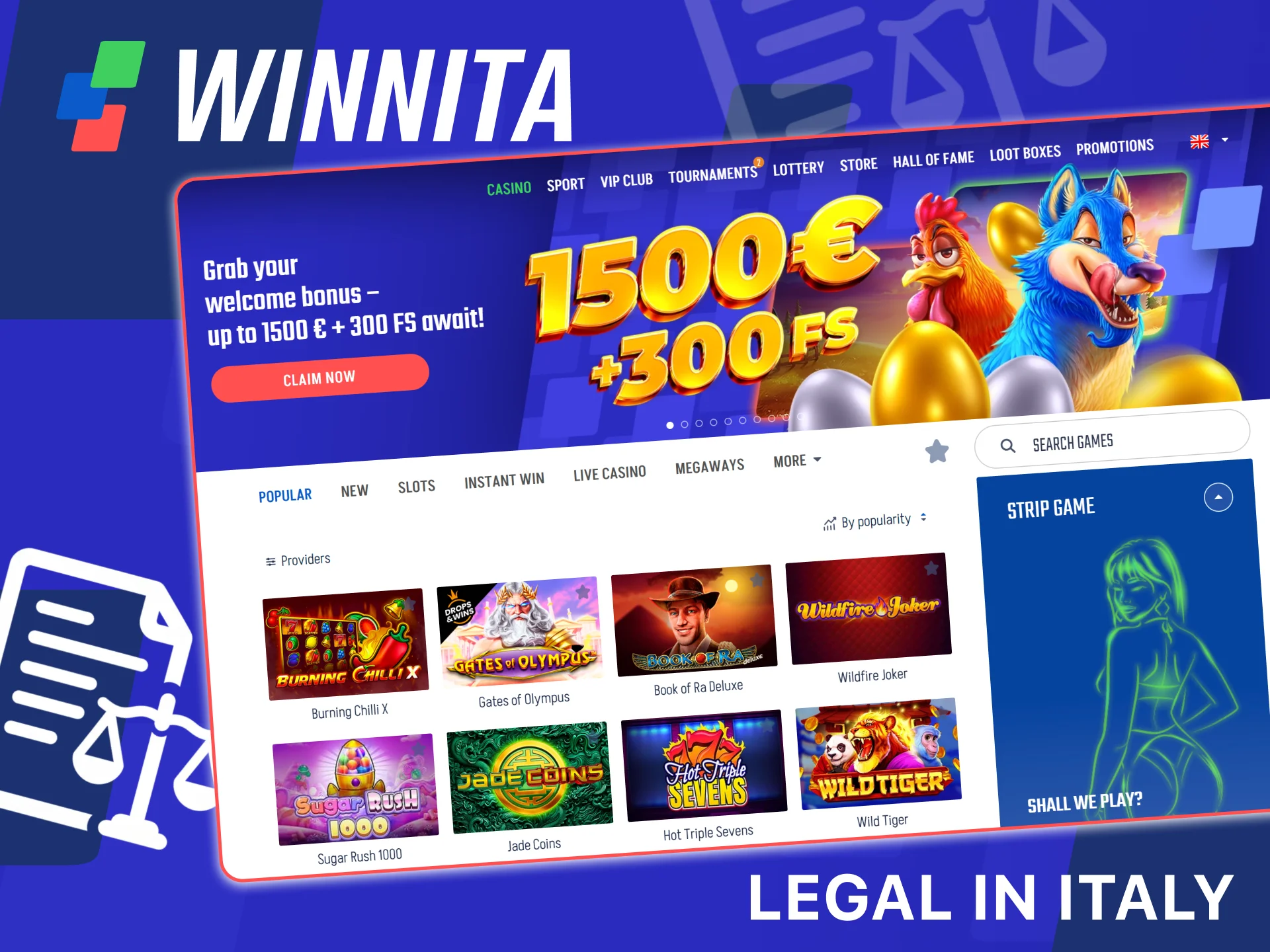 Winnita Promo-Code und erste Schritte